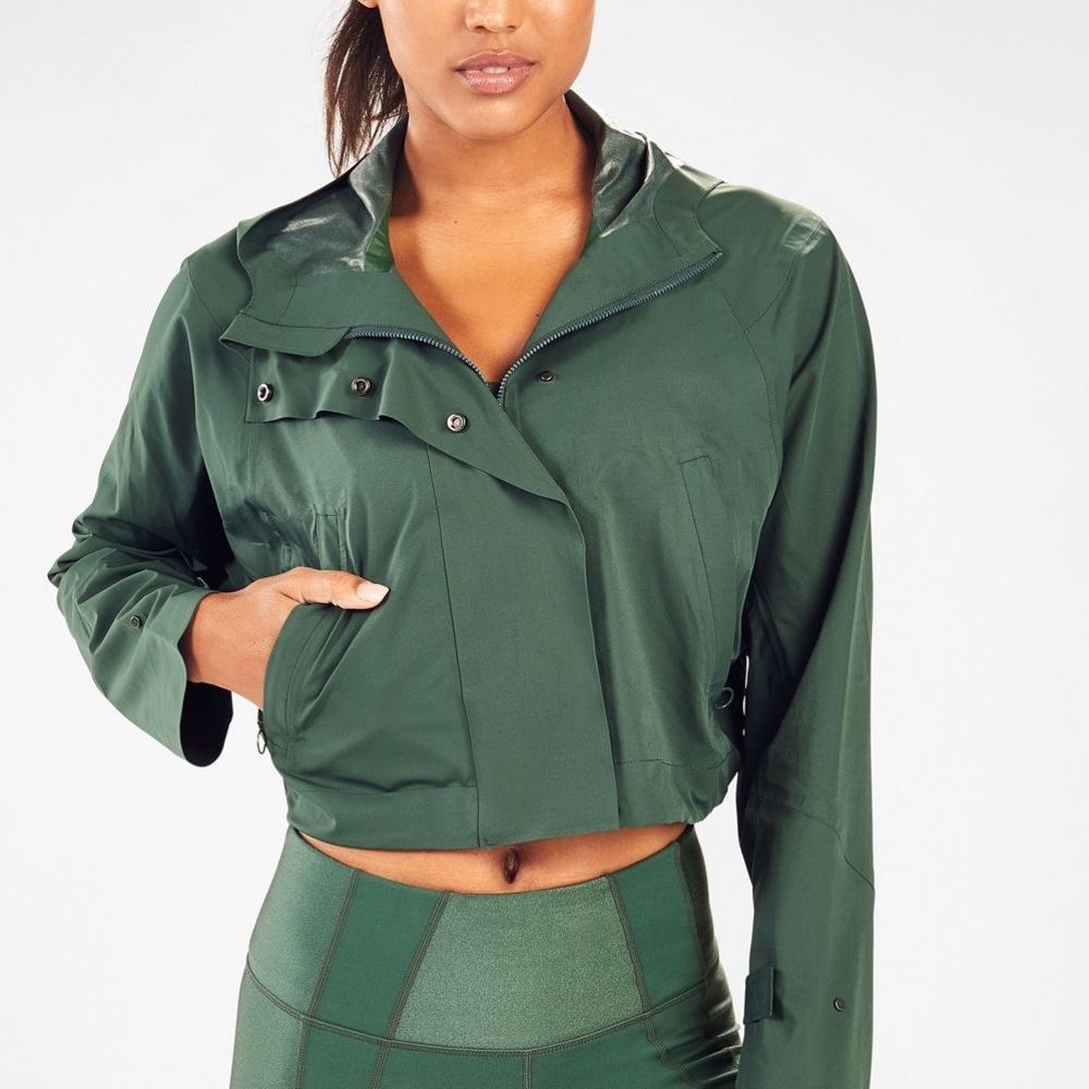 Fabletics Erika Cropped Hooded Jacket